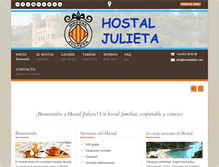 Tablet Screenshot of hostaljulieta.com